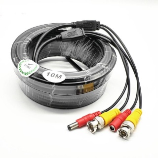Cablu video BNC cu alimentare DC 10m, LN-EC04-10M