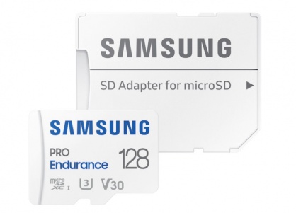 Card de memorie PRO Endurance microSD Class10 128GB + adaptor, Samsung MB-MJ128KA/EU