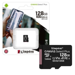 Card de memorie micro SD 128GB clasa 10 Canvas Select Plus, Kingston SDCS2/128GBSP