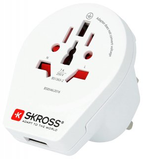 Adaptor World la UK + 1 x USB-A, Skross 1.500267