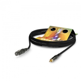 Cablu audio XLR 3 pini la RCA M-T 2.5m, Hicon TRH8-0250-SW