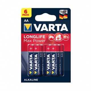 Set 6 baterii VARTA LONGLIFE MAXPOWER AA MN1500