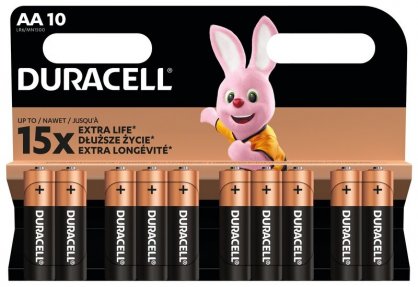 Set 10 buc baterie alcalina AA LR6, Duracell