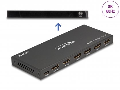 Switch HDMI 5 porturi 8K60Hz/4K144Hz, Delock 18657
