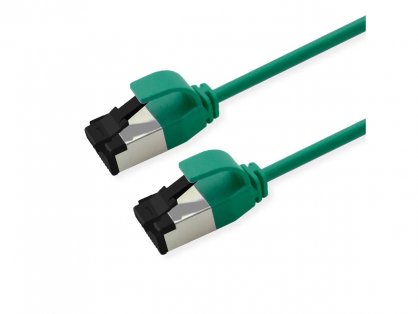 Cablu de retea RJ45 Slim U/FTP Cat. 8.1 (Class I) LSOH 0.3m Verde, Roline 21.15.3241