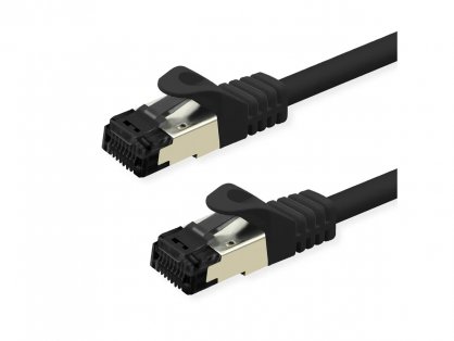 Cablu de retea RJ45 S/FTP Cat.8 (Class I) LSOH 2m Negru, Value 21.99.1862