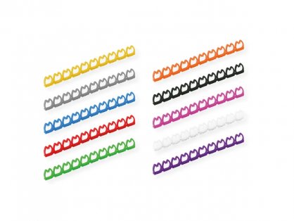 Set 100 clips marcare cablu 5 - 6.5mm Multicolor, Value 25.99.5256