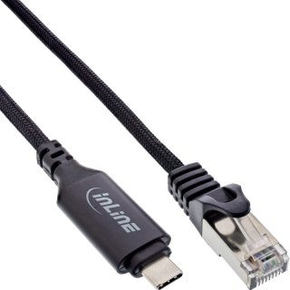 Cablu de retea USB 3.2 type C la RJ45 LAN Gigabit 5m, InLine IL33381B