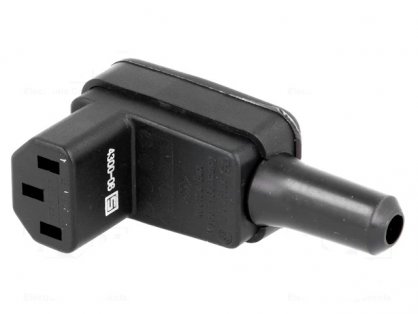 Conector de alimentare IEC C13 unghi max 8mm 250V/10A, 4300.0609