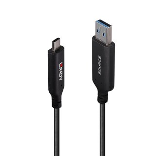 Cablu activ optic USB 3.1 Gen1-A la USB type C T-T 50m, Lindy L43397