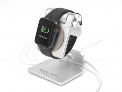 Suport ajustabil de birou pentru smartwatch Argintiu, Delock 18428