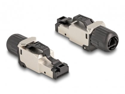 Conector de ansamblat RJ45 cat 6A ecranat, Delock 86016