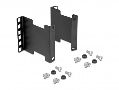 Kit pentru extindere adancime raft cabinet 2U max. 10cm, Delock 67273