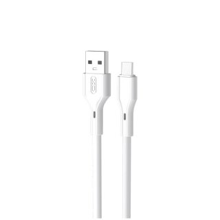 Cablu USB-A la USB type C 2.4A 1m Alb, XO NB230