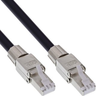 Rola/tambur cablu de retea RJ45 Cat.6A S/FTP IP67 pentru exterior/aplicatii industriale 50m, InLine IL78593A