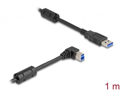 Cablu USB 3.0-A la USB-B drept/unghi dreapta 1m, Delock 81108