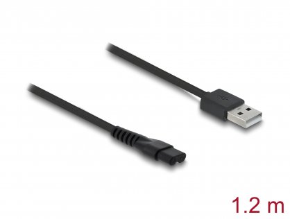 Cablu de alimentare USB 5V pentru aparate de ras electrice MANSCAPED 2.0/3.0 1.2m, Delock 90986