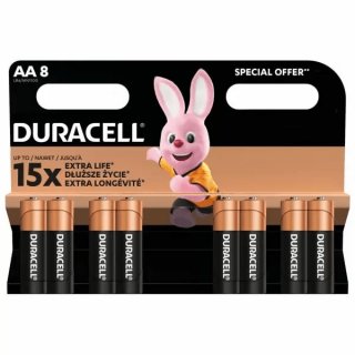 Set 8 buc baterie alcalina AA/LR6, Duracell