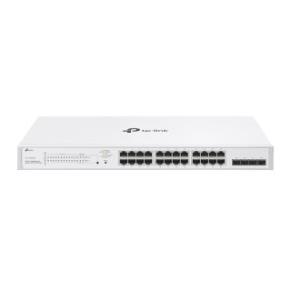 Switch Gigabit Smart 28 porturi (24 x PoE+), TP-LINK Festa FS328GP