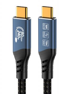 Cablu USB 4 type C 16K60Hz/4K120hz 240W 1.5m, ku4ca15