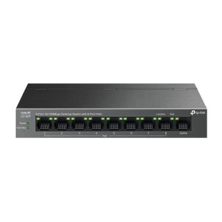 Switch Desktop 9 porturi 10/100Mbps (8 port PoE+), TP-LINK LS109P