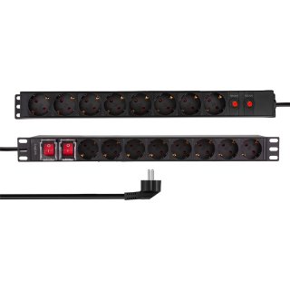 Prelungitor PDU 19" cu 16 x Schuko 2m, Logilink PDU1601