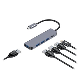 HUB USB 3.1 type C la 4 x USB-A + PD 100W, PMH42