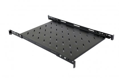 Raft fix 1U pentru rack 19" adancime 500mm, Spacer SPSF-1U500E-BK-03