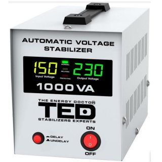 Stabilizator retea maxim 1000VA-AVR LCD, TED000040
