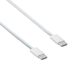 Cablu USB 2.0 type C T-T 60W 1m Alb brodat, Akyga AK-USB-51