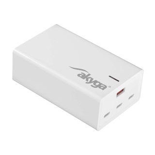 Incarcator priza 1 x USB-A + 3 x USB type C PD GaN 5-28V/1.5-5A 140W, Akyga AK-CH-25