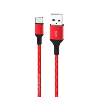 Cablu USB-A la USB type C 2A 2m Rosu, XO NB143