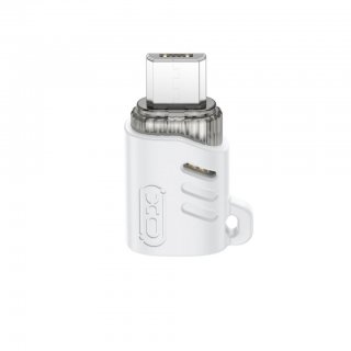 Adaptor USB 2.0 type C la micro USB-B M-T Alb, XO NB256H