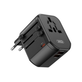 Adaptor universal 20W + 2 x USB-A + USB-C Negru, XO WL13
