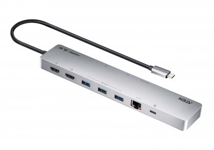 Docking station USB type C la HDMI 8K/3xUSB-A/micro SD+SD/LAN + PD 100W, ATEN UH3240
