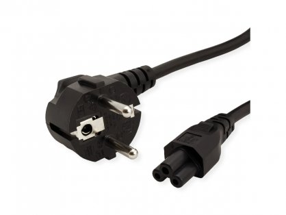 Cablu alimentare notebook Schuko la IEC C5 0.8m Negru, Value 19.99.1027