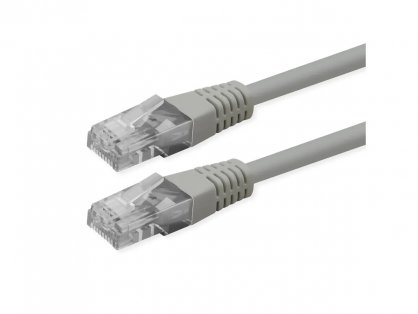 Cablu de retea RJ45 UTP Cat.6 (Class E) PoE 0.5m Gri, Roline 21.51.0930