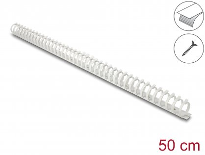 Canal cablu cu adeziv/prindere surub 25x26mm 0.5m Gri, Delock 22072