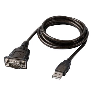 Adaptor USB-A la Serial RS232 DB9 FTDI cu COM Retention, Lindy L43413
