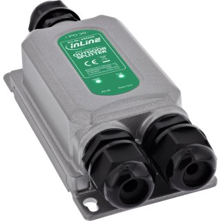 Splitter PoE++ IK10 60W/12V 1 Gb/s pentru exterior IP67, InLine IL44432G