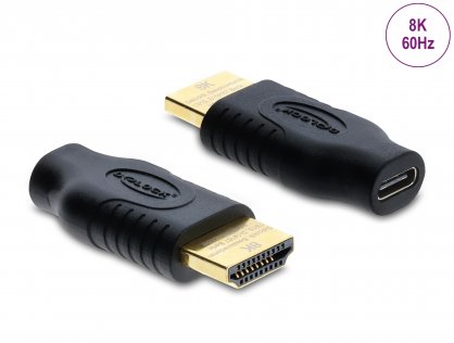 Adaptor USB Type C la HDMI (DP Alt Mode) M-T 8K60Hz cu HDR/HDCP, Delock 61076