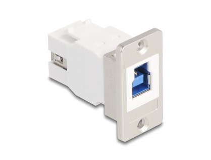 Modul montare panou USB-B 5 Gbps la USB-A M-M Alb, Delock 67337