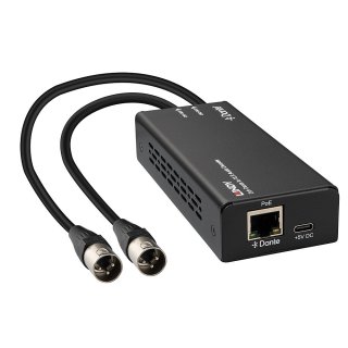 Decoder audio 2 canale XLR 3 pini la Dante, Lindy L70619