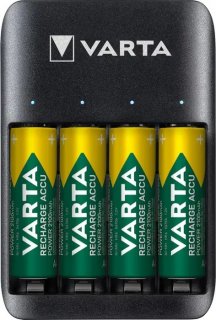 Incarcator USB pentru acumulatori AA/AAA NiMH + 4 acumulatori AA 2100mAh, Varta 57652