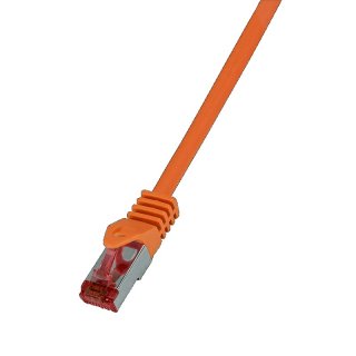Cablu de retea RJ45 SFTP cat6 LSOH 2m Orange, Logilink CQ2058S
