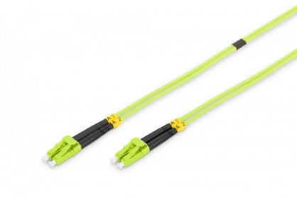 Cablu fibra optica Duplex Multimode LC - LC OM5 10m Verde, Digitus DK-2533-10-5