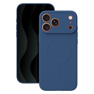 Husa pentru iPhone 17 Pro Max compatibil MagSafe TPU Navy Blue, TFO Simple Color Mag