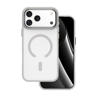 Husa pentru iPhone 17 Pro Max/iPhone 18 Pro Max compatibil MagSafe PC/TPU Gri, TFO Frozen Mag