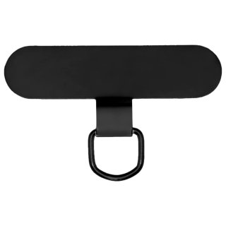 Set 5 placute metalice pentru prindere snur husa telefon Negru, TFO
