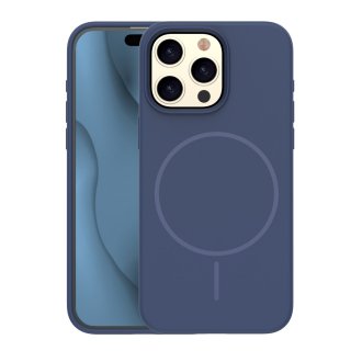 Husa pentru iPhone 16 Pro compatibil MagSafe PC/Silicon/TPU Dark Blue, TFO Silicone Thin Mag
